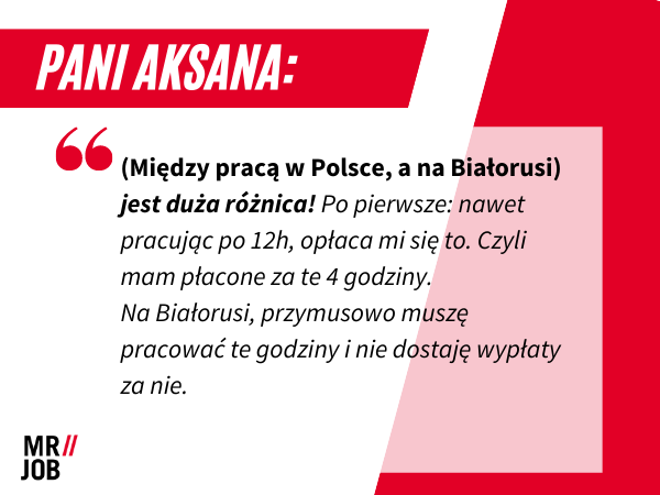 Praca w Polsce a na Białorusi - różnica