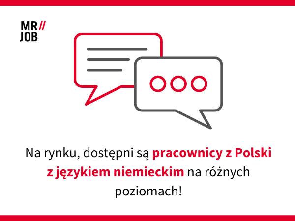 Pracownicy z Polski z językiem niemieckim - różne poziomy