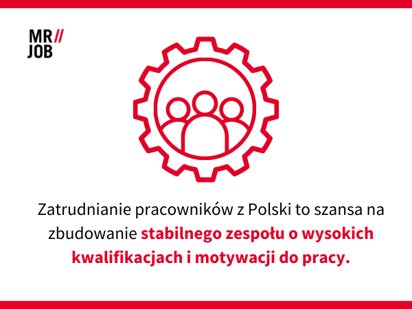 Pracownicy z Polski to stabilny zespół, zmotywowany do pracy