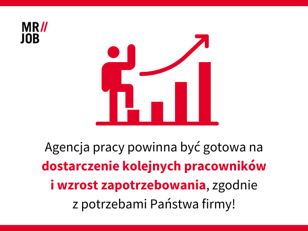 W trakcie współpracy z agencją pracy powinna być ona gotowa na zwiększenie zapotrzebowania na pracowników z Polski